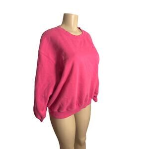 Women S For Love & And Lemons FLOL Pink Alex Oversized Sweatshirt Pullover